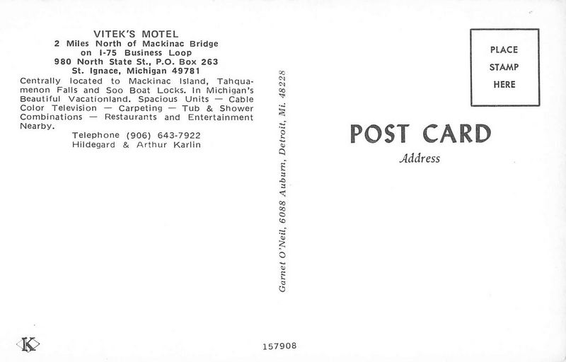 Firehouse Inn (Viteks Motel) - Vintage Postcard (newer photo)